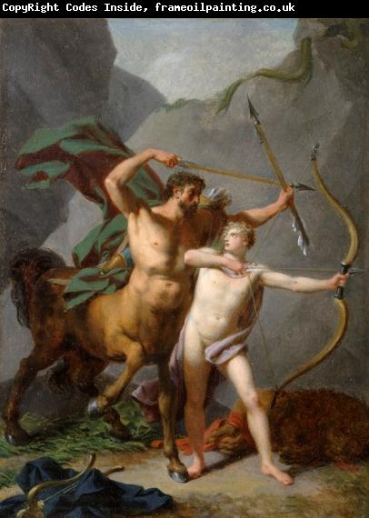 Baron Jean-Baptiste Regnault L'education d'Achille par le centaure Chiron